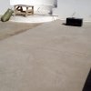 Подготовка поверхности террасы шлифованием и нарезка компенсационных швов